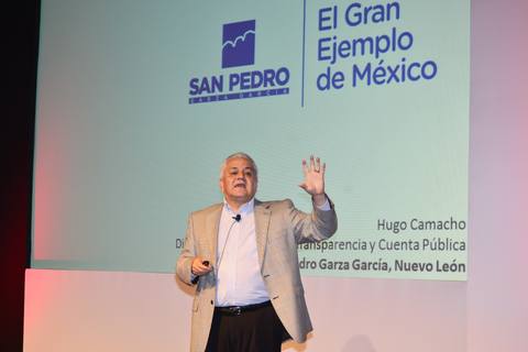 Hugo Camacho Galván en el escenario