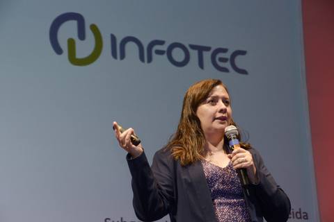 María Dolores Luna Tejeida en el escenario